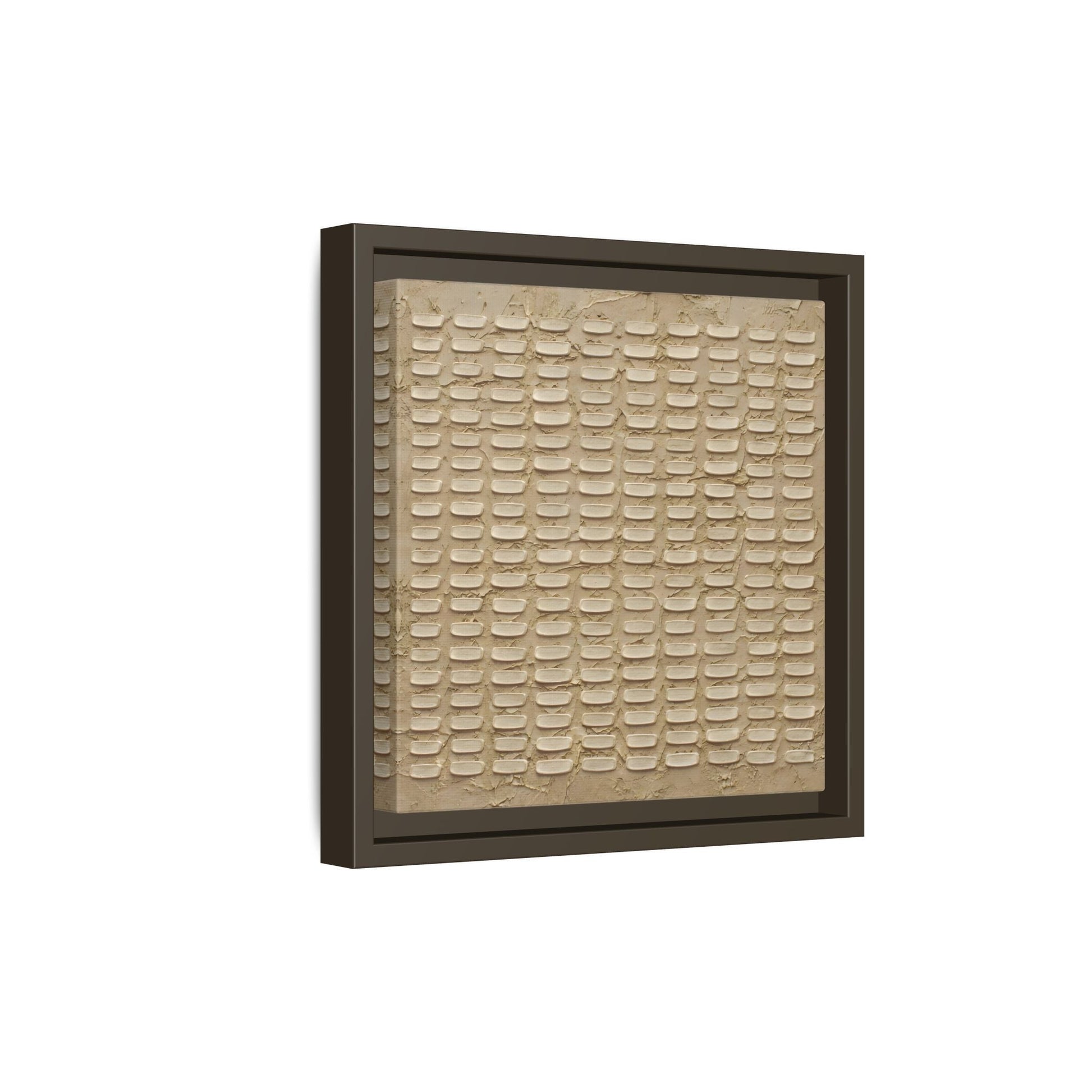 Textured Neutral Abstract Wabi Sabi - Canvas Framed Wall Art Print - YesArtYes