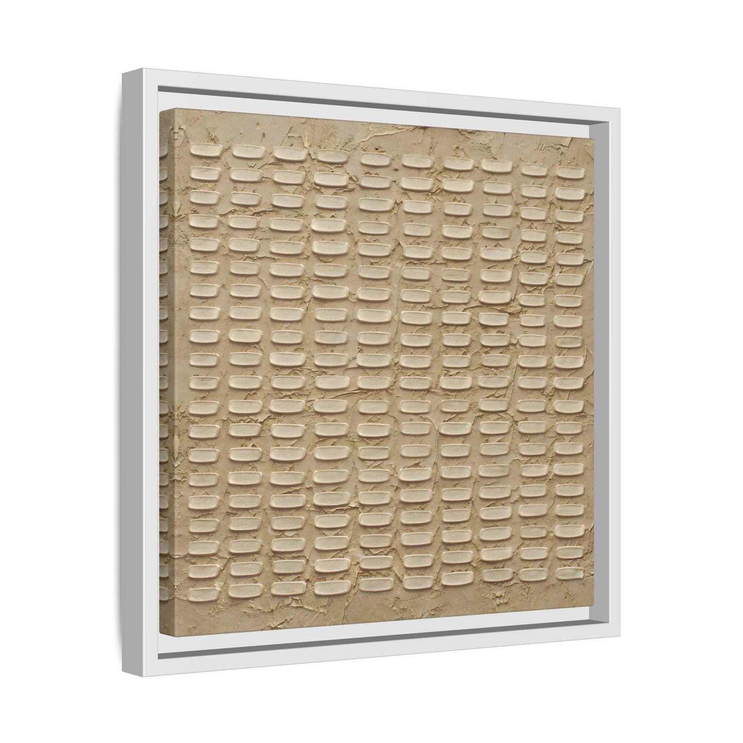 Textured Neutral Abstract Wabi Sabi - Canvas Framed Wall Art Print - YesArtYes