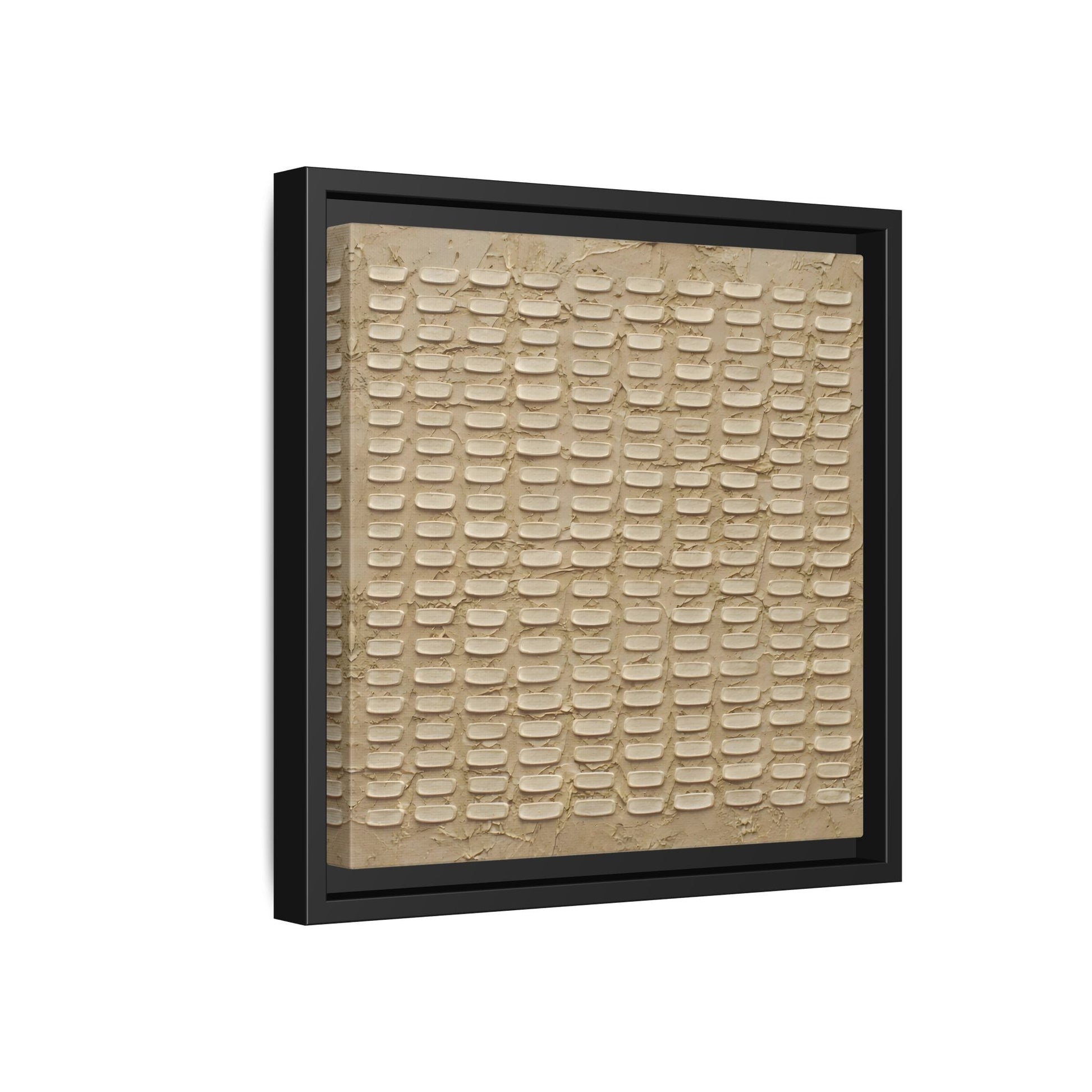 Textured Neutral Abstract Wabi Sabi - Canvas Framed Wall Art Print - YesArtYes