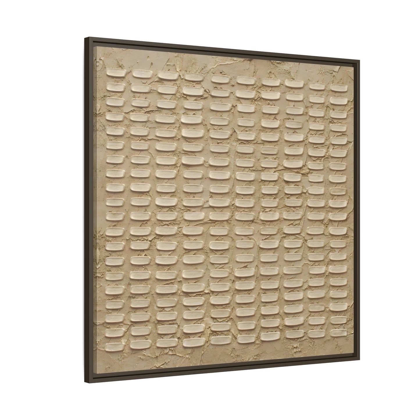 Textured Neutral Abstract Wabi Sabi - Canvas Framed Wall Art Print - YesArtYes