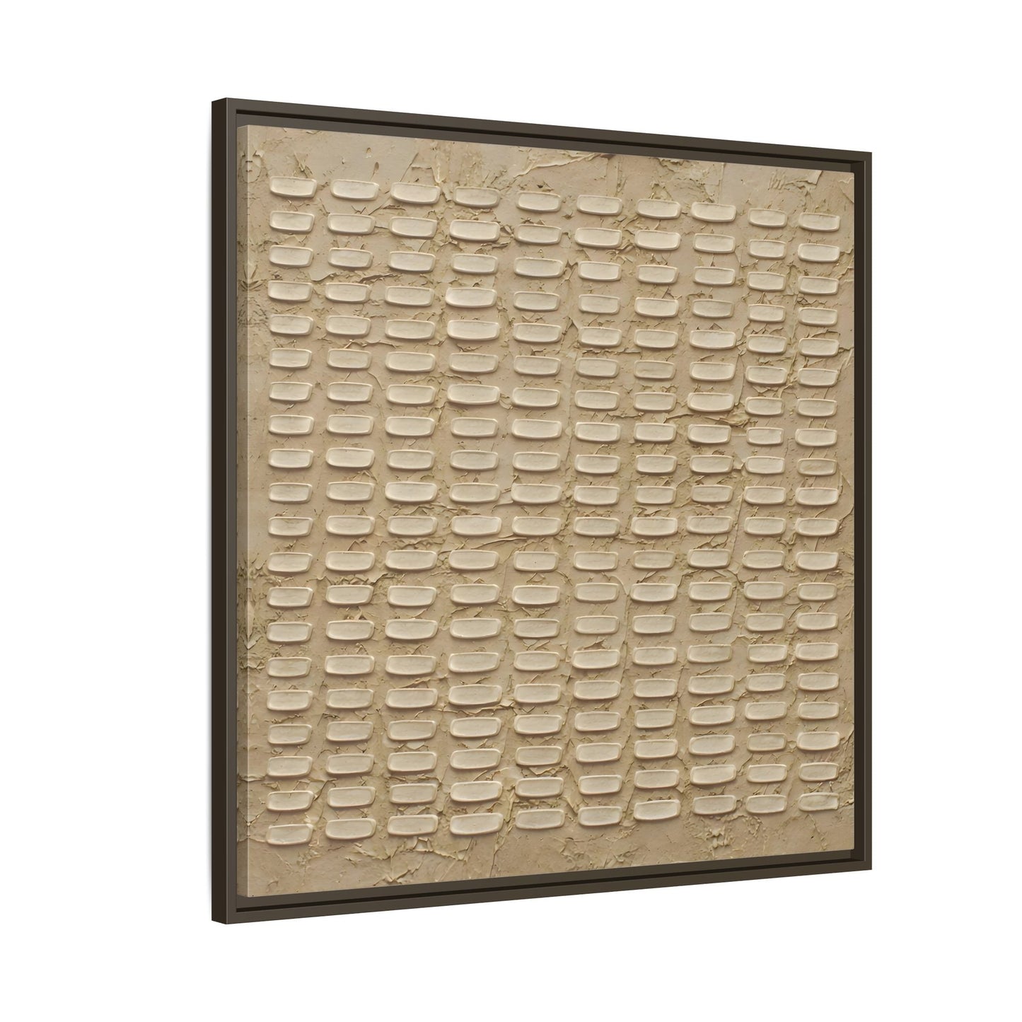 Textured Neutral Abstract Wabi Sabi - Canvas Framed Wall Art Print - YesArtYes