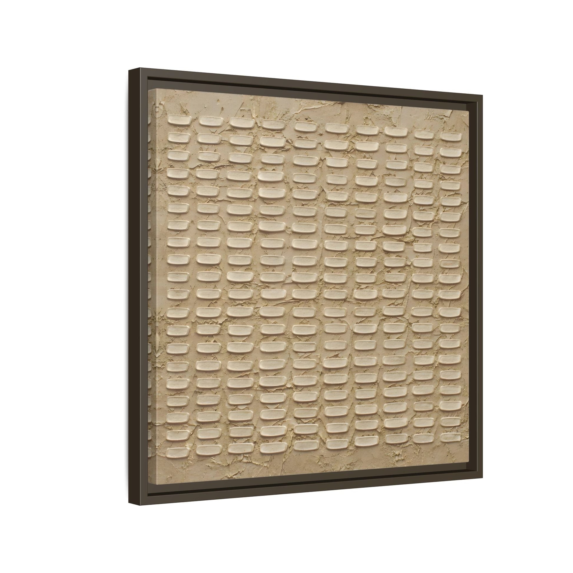 Textured Neutral Abstract Wabi Sabi - Canvas Framed Wall Art Print - YesArtYes