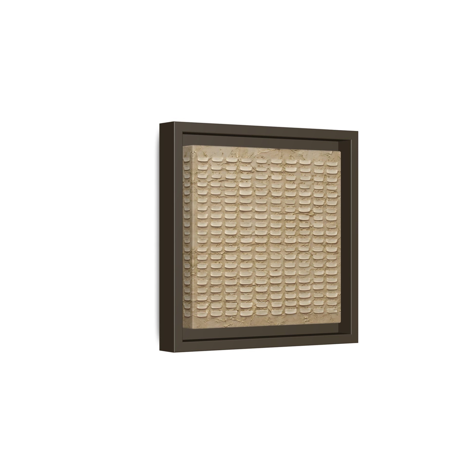 Textured Neutral Abstract Wabi Sabi - Canvas Framed Wall Art Print - YesArtYes