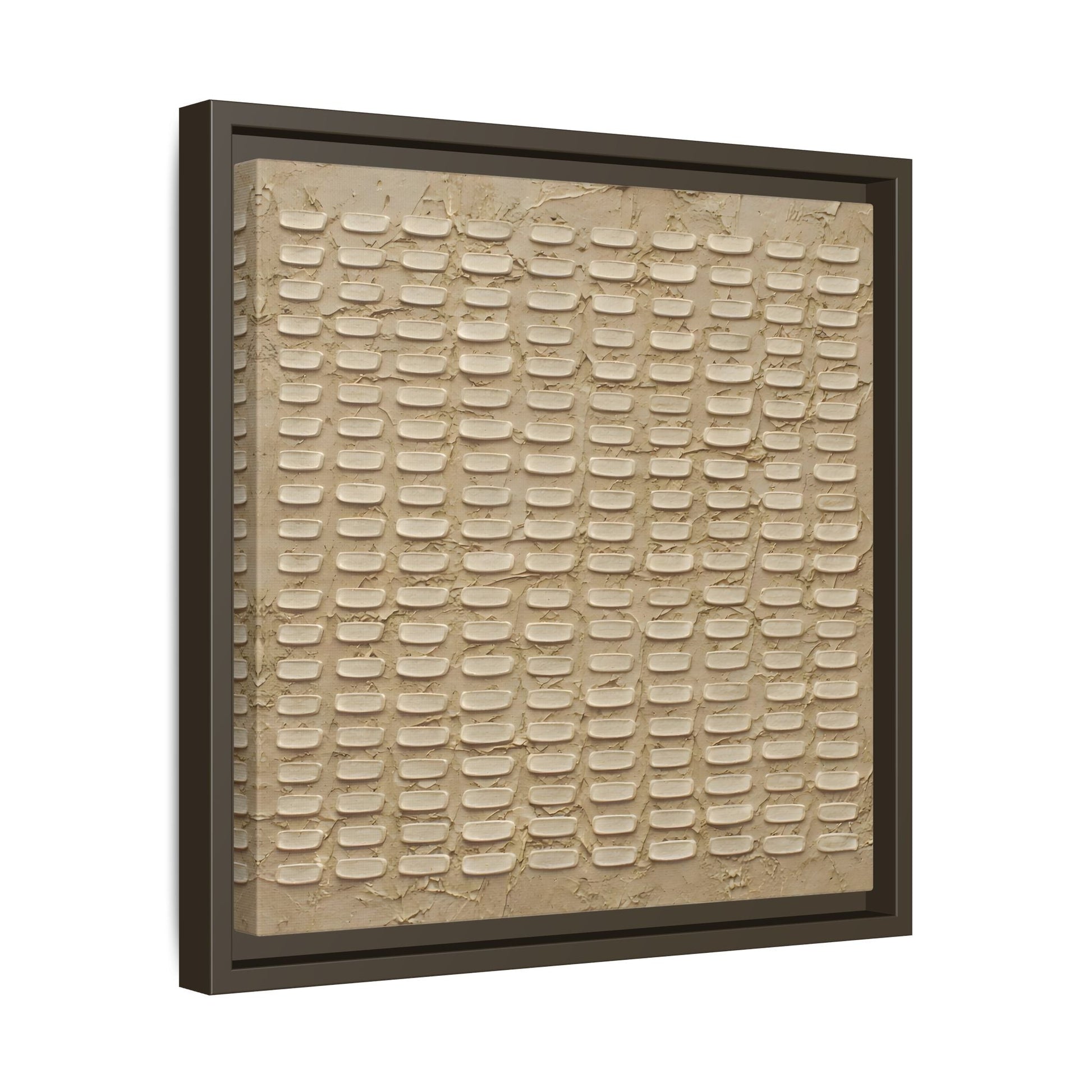 Textured Neutral Abstract Wabi Sabi - Canvas Framed Wall Art Print - YesArtYes