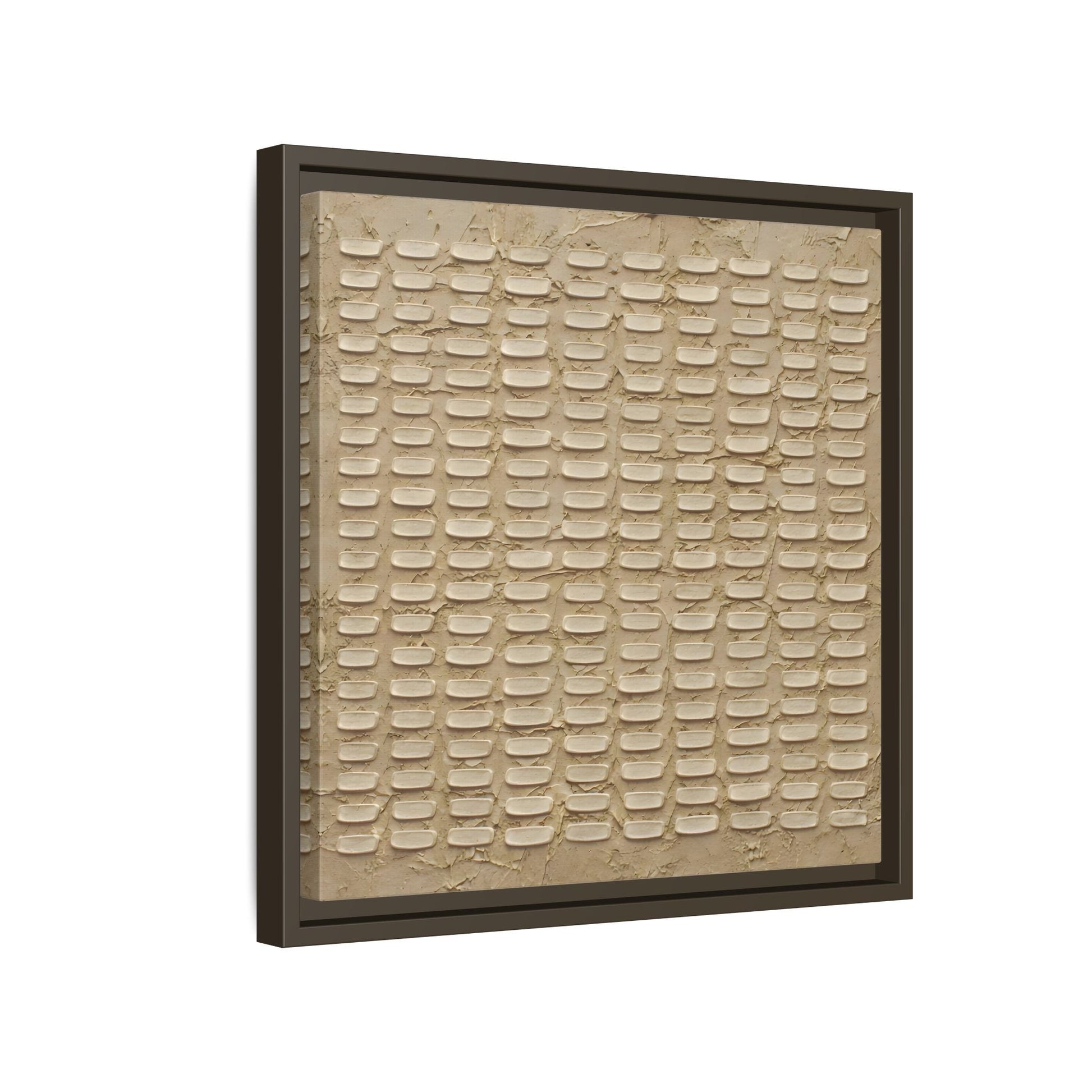 Textured Neutral Abstract Wabi Sabi - Canvas Framed Wall Art Print - YesArtYes