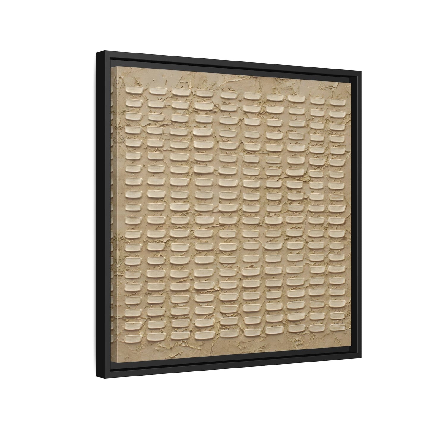 Textured Neutral Abstract Wabi Sabi - Canvas Framed Wall Art Print - YesArtYes