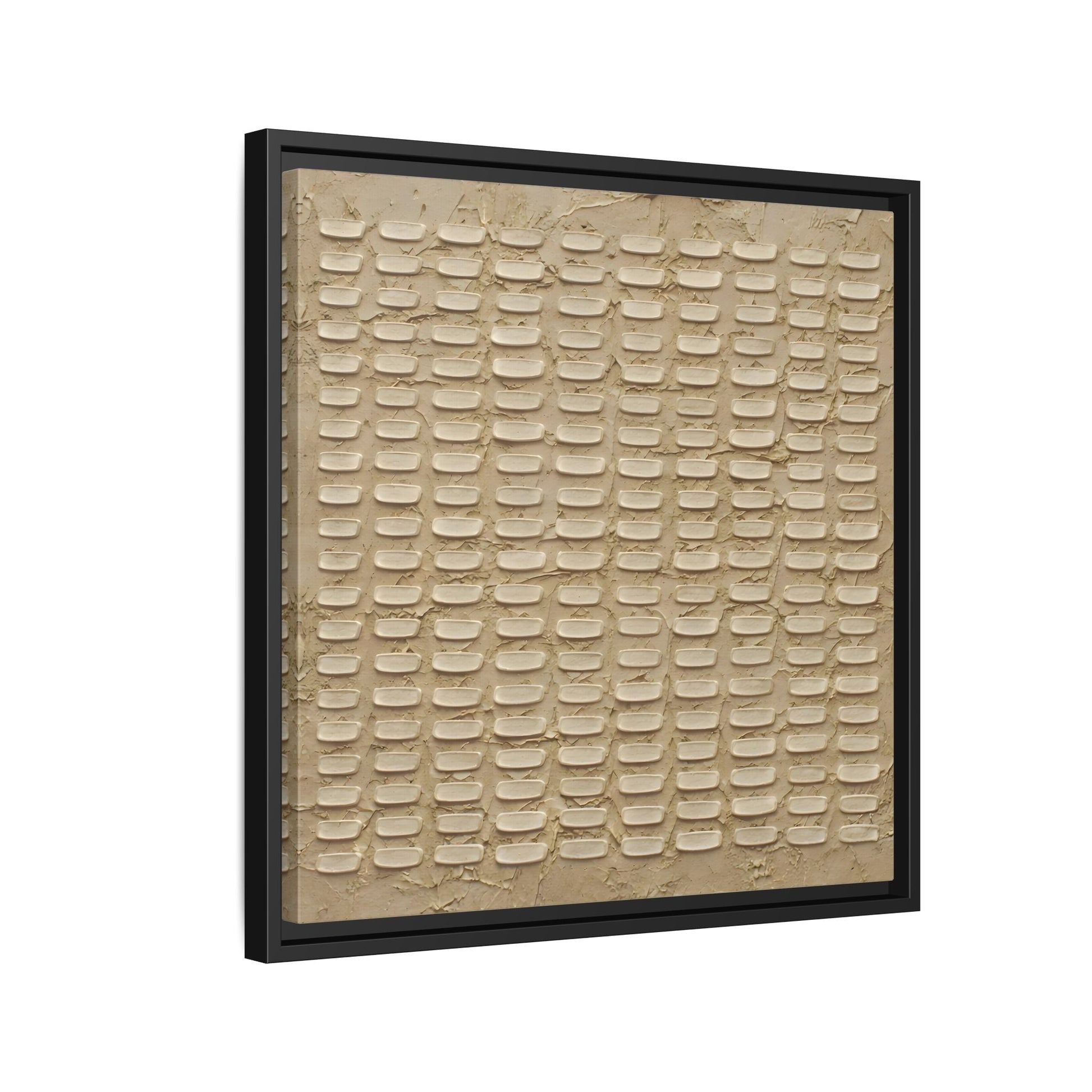 Textured Neutral Abstract Wabi Sabi - Canvas Framed Wall Art Print - YesArtYes