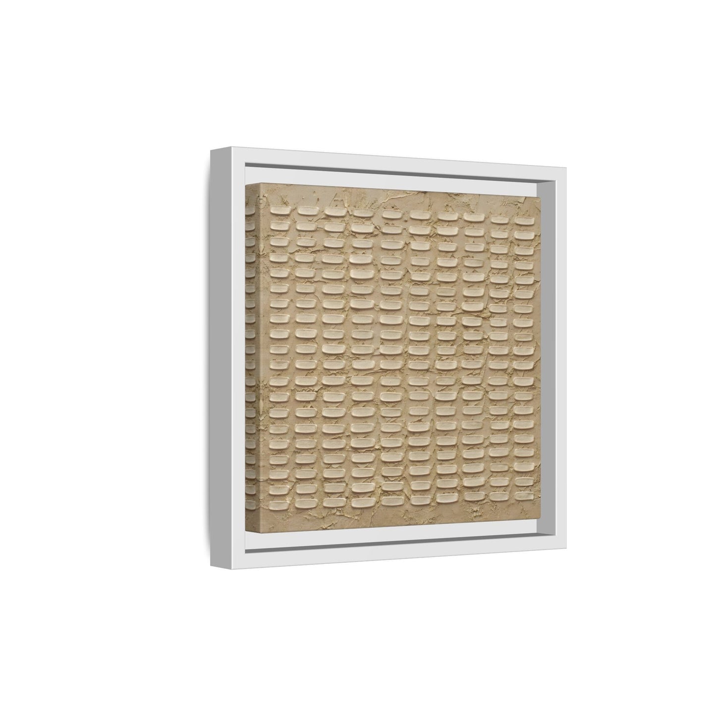 Textured Neutral Abstract Wabi Sabi - Canvas Framed Wall Art Print - YesArtYes