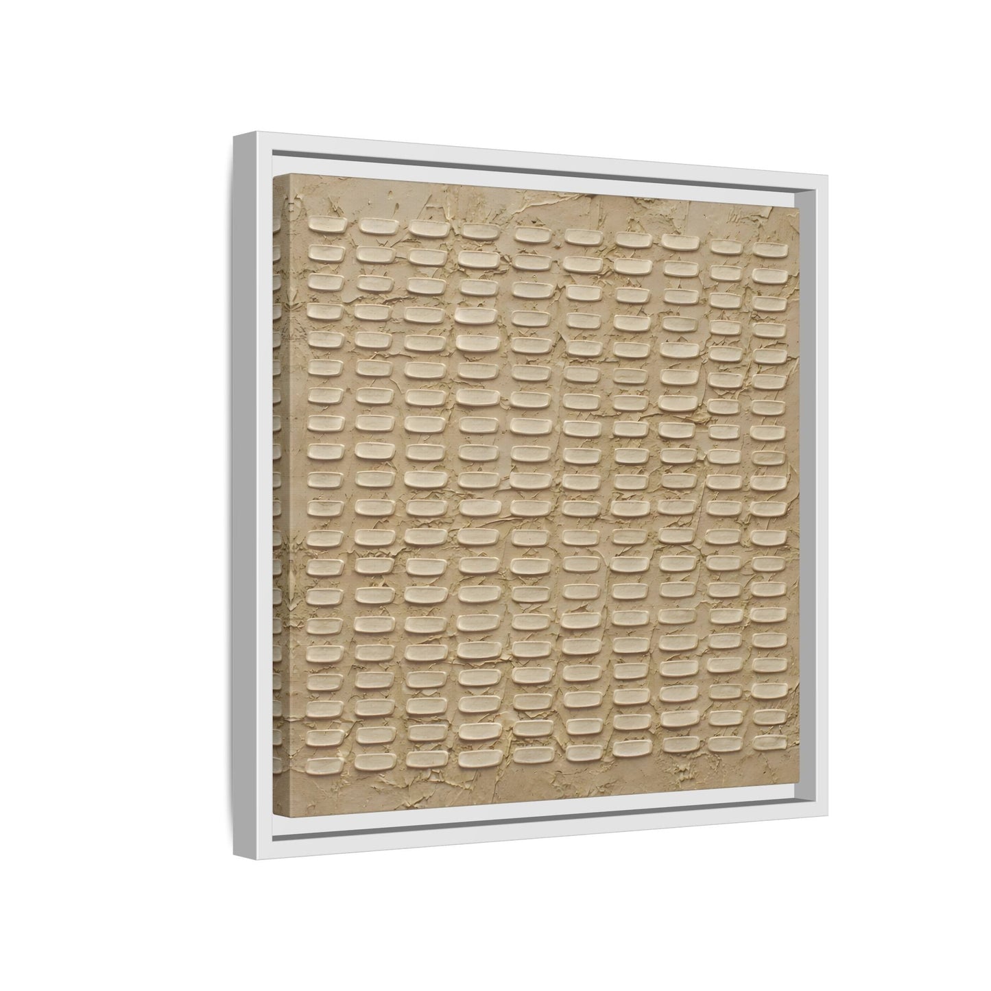 Textured Neutral Abstract Wabi Sabi - Canvas Framed Wall Art Print - YesArtYes