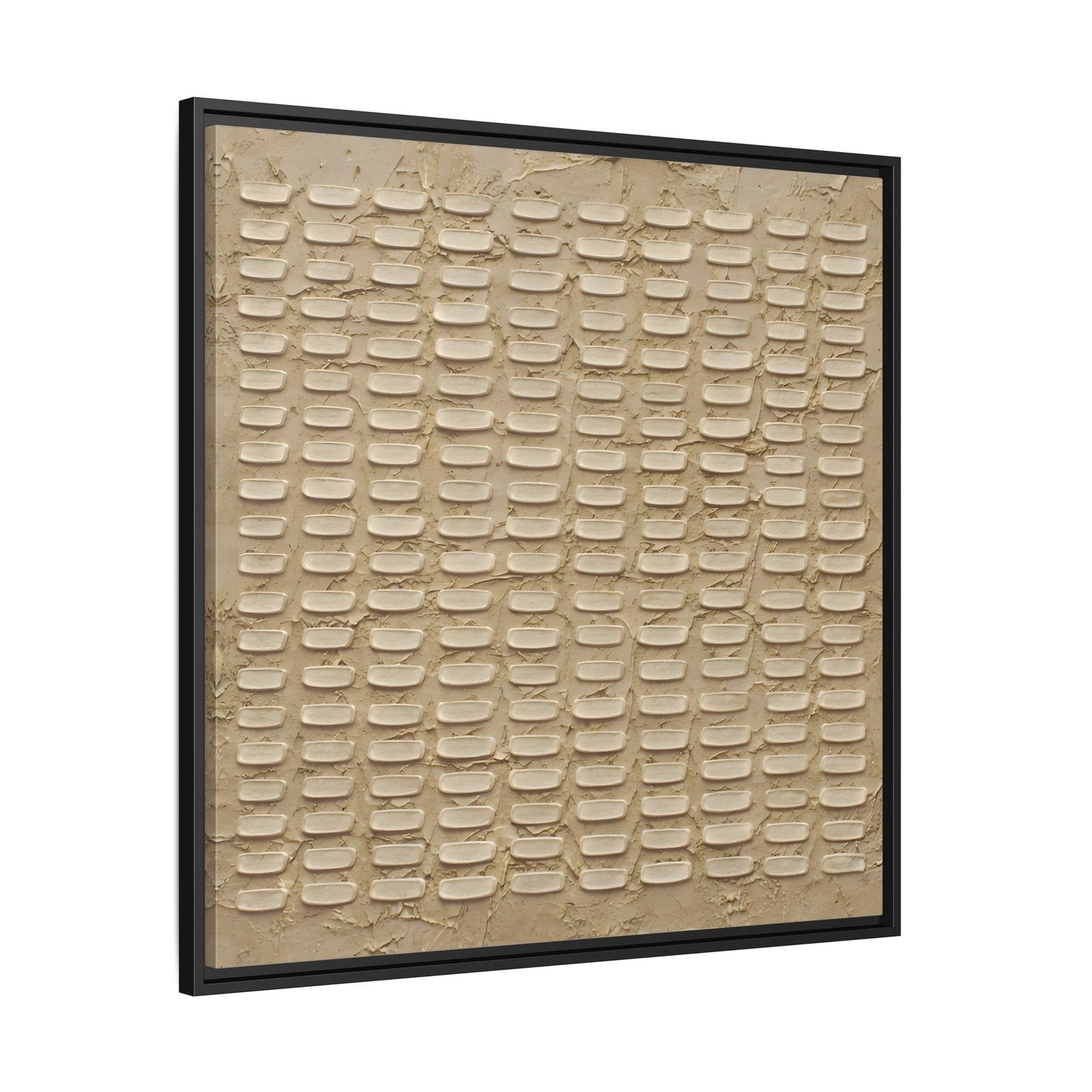 Textured Neutral Abstract Wabi Sabi - Canvas Framed Wall Art Print - YesArtYes