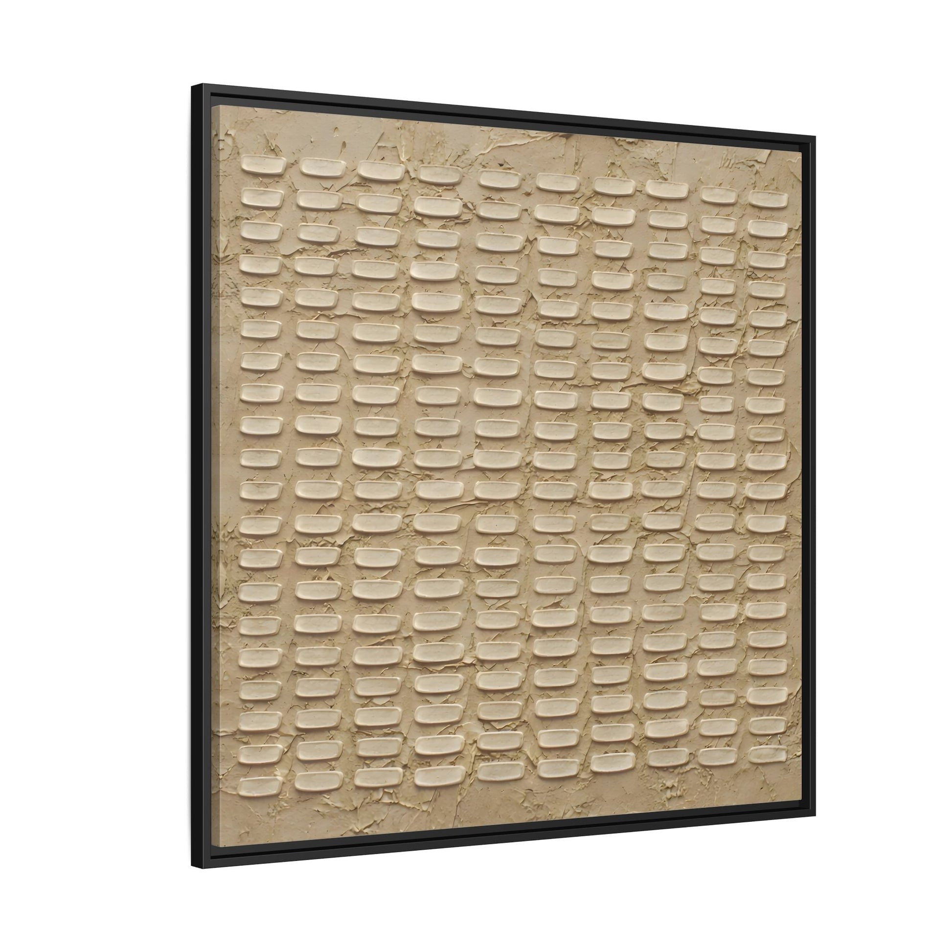 Textured Neutral Abstract Wabi Sabi - Canvas Framed Wall Art Print - YesArtYes