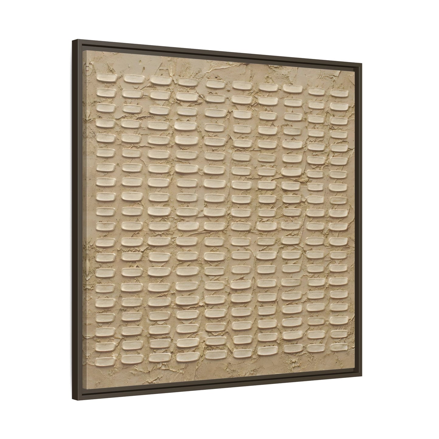 Textured Neutral Abstract Wabi Sabi - Canvas Framed Wall Art Print - YesArtYes