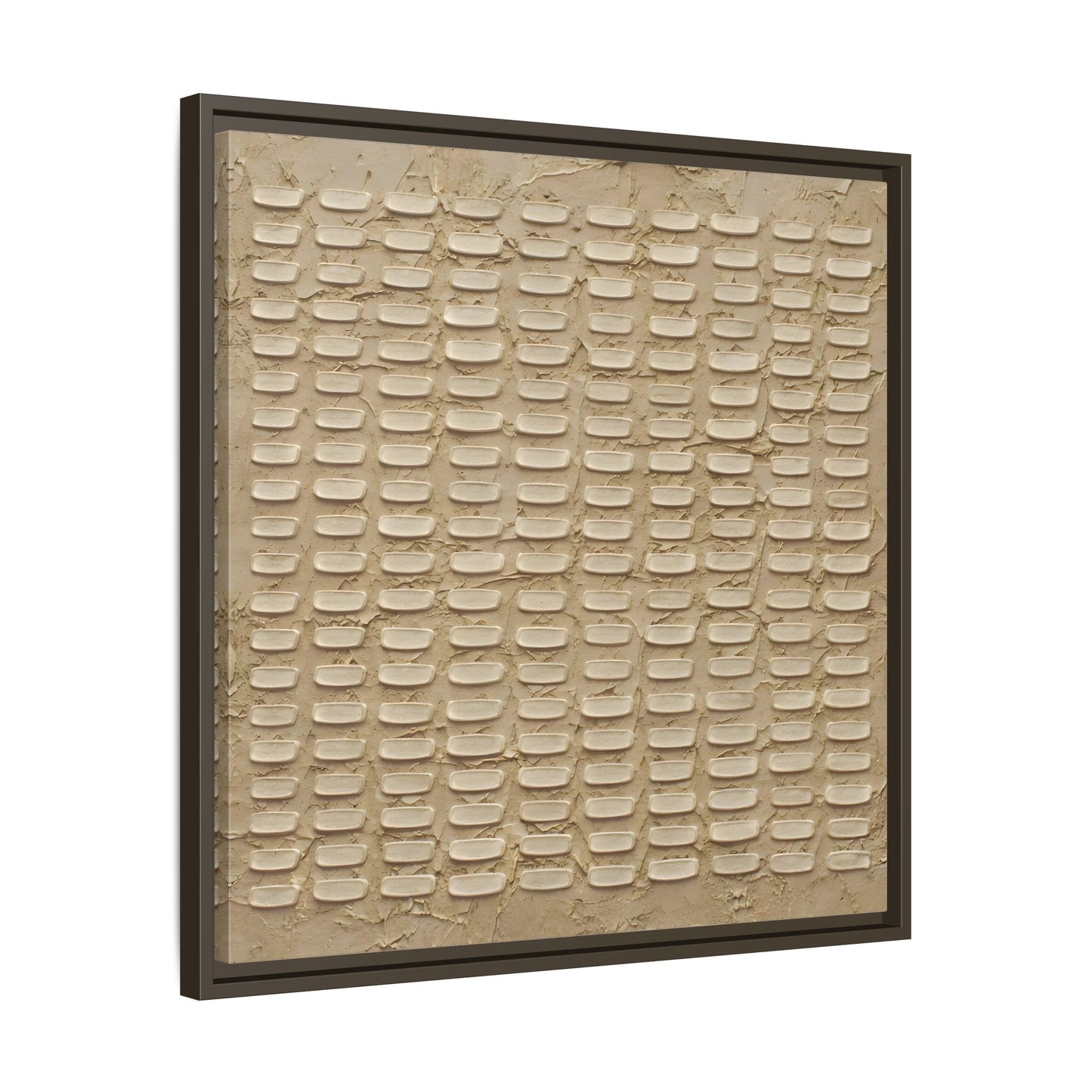 Textured Neutral Abstract Wabi Sabi - Canvas Framed Wall Art Print - YesArtYes