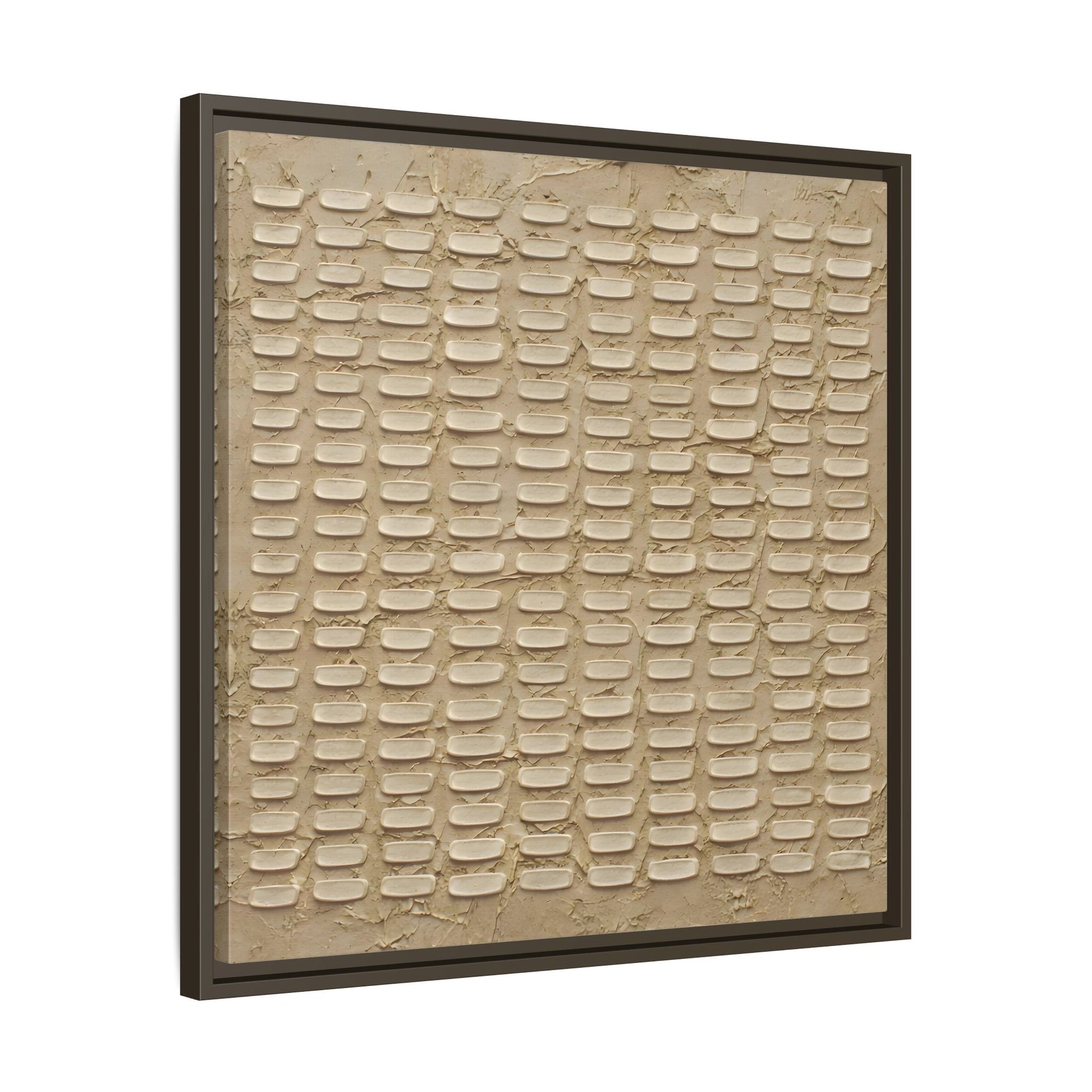 Textured Neutral Abstract Wabi Sabi - Canvas Framed Wall Art Print - YesArtYes