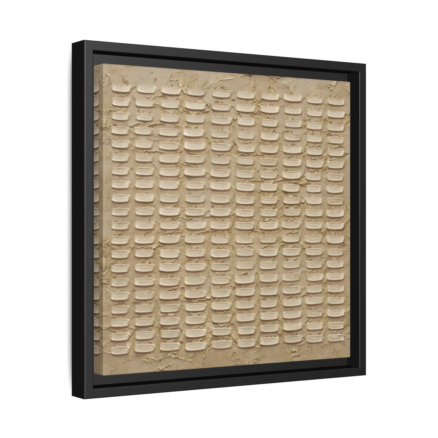 Textured Neutral Abstract Wabi Sabi - Canvas Framed Wall Art Print - YesArtYes