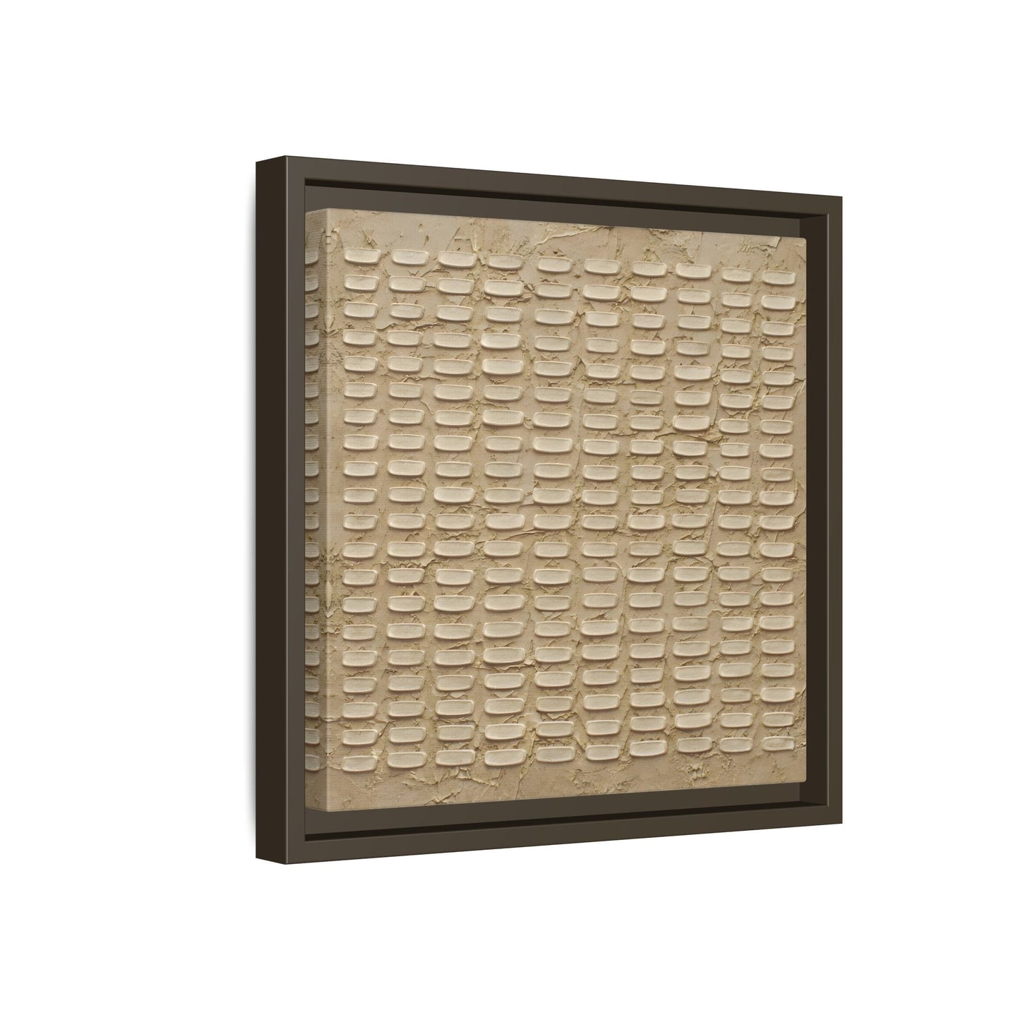 Textured Neutral Abstract Wabi Sabi - Canvas Framed Wall Art Print - YesArtYes