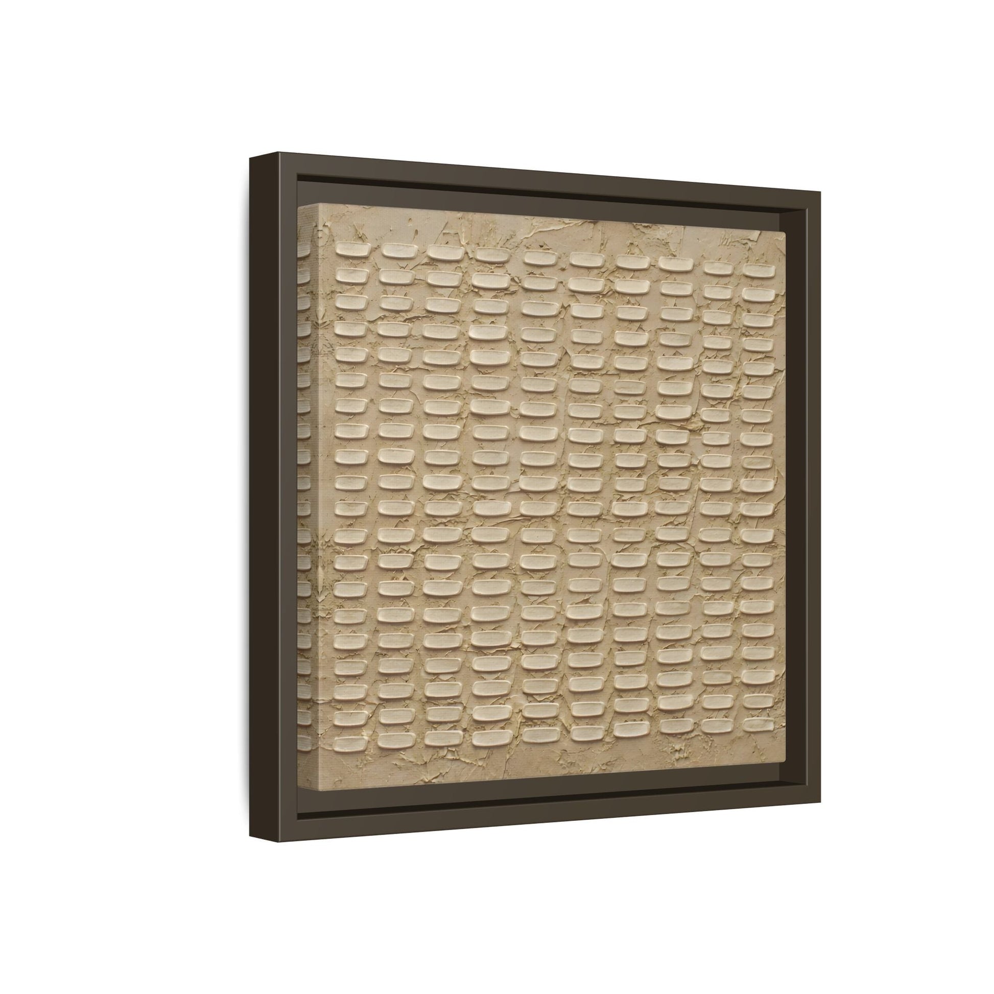 Textured Neutral Abstract Wabi Sabi - Canvas Framed Wall Art Print - YesArtYes