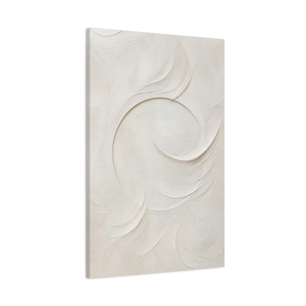 Main Mockup. Textured Swirl Wall Art shown as canvas print