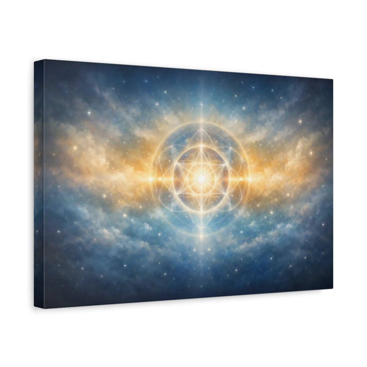 Tonal Gradient Cosmic Pattern Symbol Abstract - Canvas Wall Art Print - YesArtYes