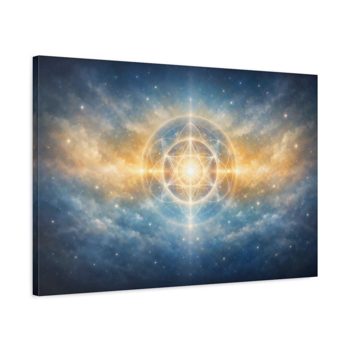 Tonal Gradient Cosmic Pattern Symbol Abstract - Canvas Wall Art Print - YesArtYes