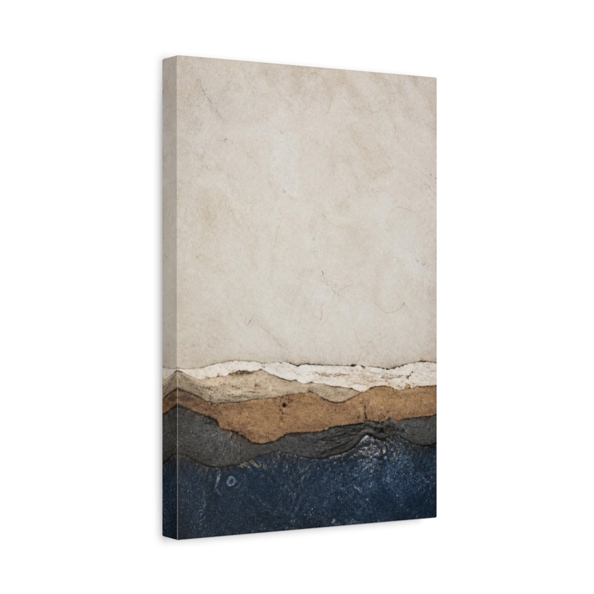 Side Mockup 4. Torn Paper Horizon shown as canvas print