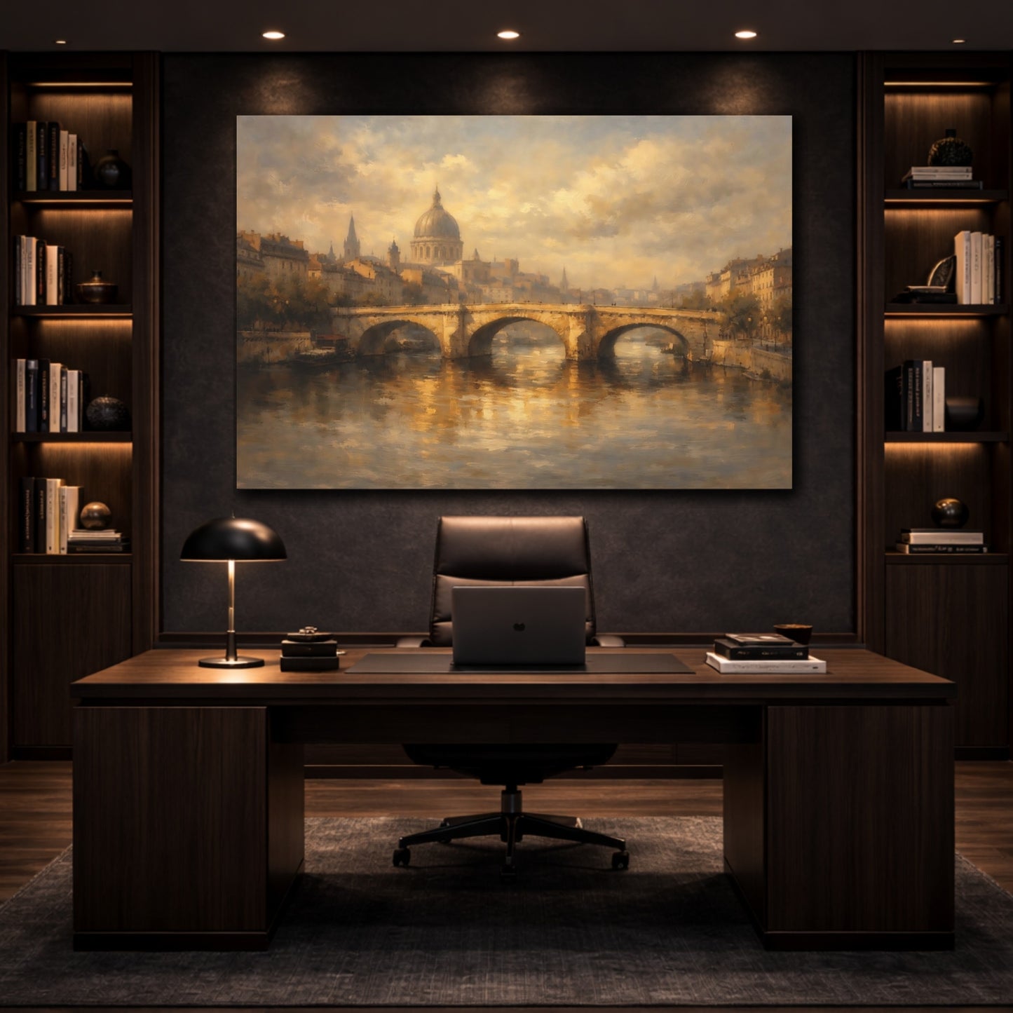 Mockup 4. Urban Heavy Plaster Texture Dramatic Light shown as stretched canvas wall art