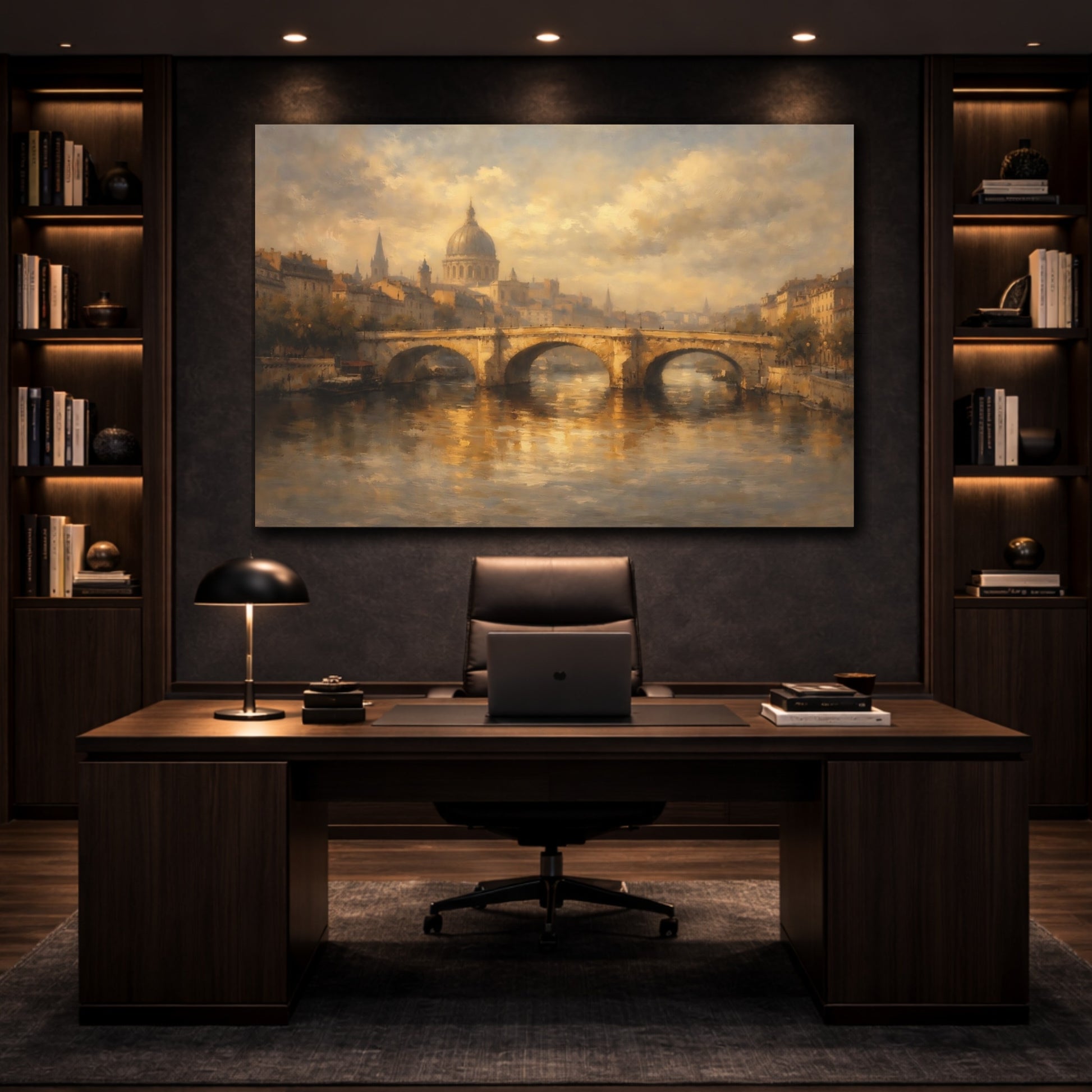 Mockup 4. Urban Heavy Plaster Texture Dramatic Light shown as stretched canvas wall art