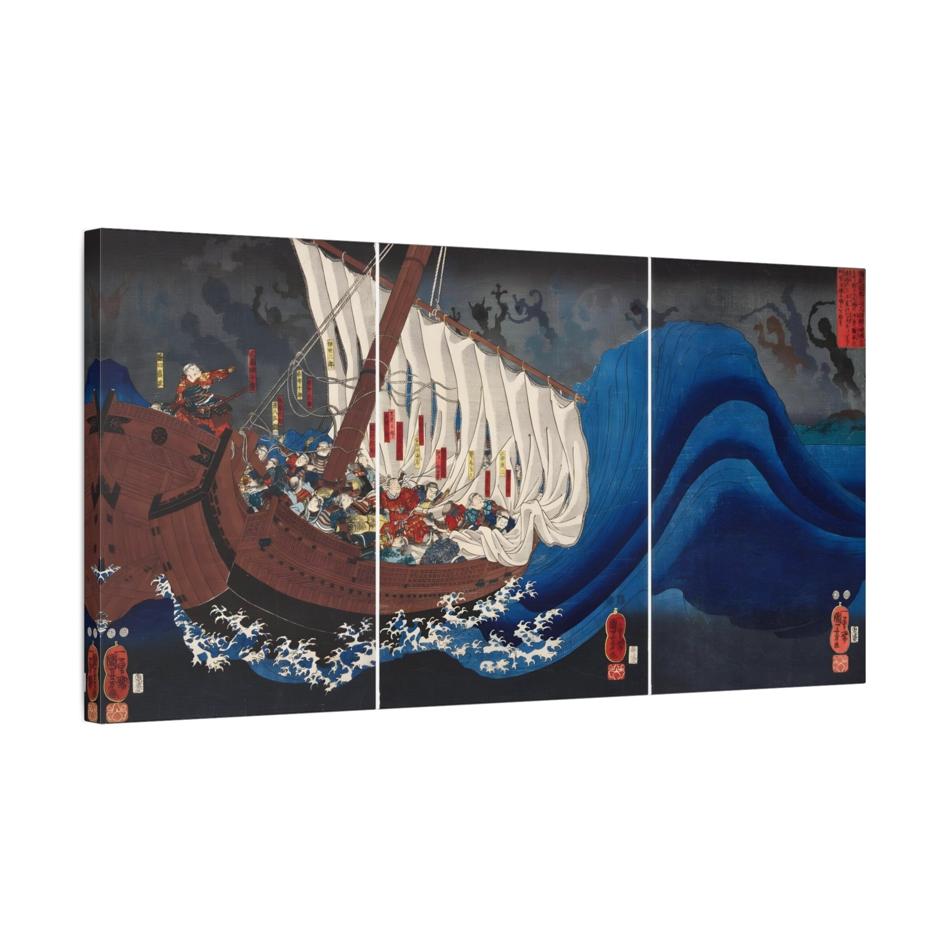Utagawa Kuniyoshi Taira Ghosts Canvas Prints - Traditional Japanese Wall Art - YesArtYes