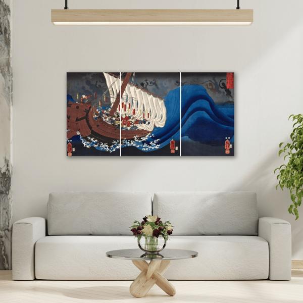 Utagawa Kuniyoshi Taira Ghosts Canvas Prints - Traditional Japanese Wall Art - YesArtYes