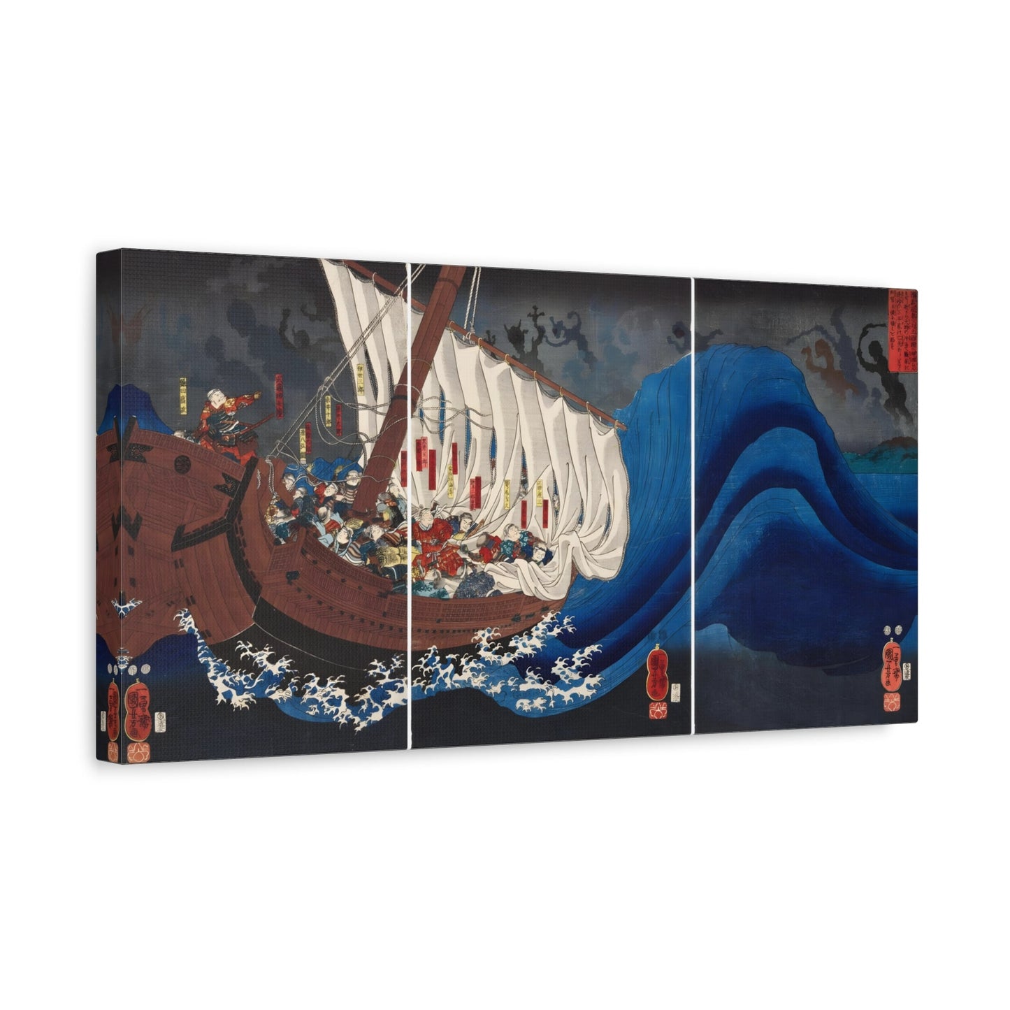 Utagawa Kuniyoshi Taira Ghosts Canvas Prints - Traditional Japanese Wall Art - YesArtYes