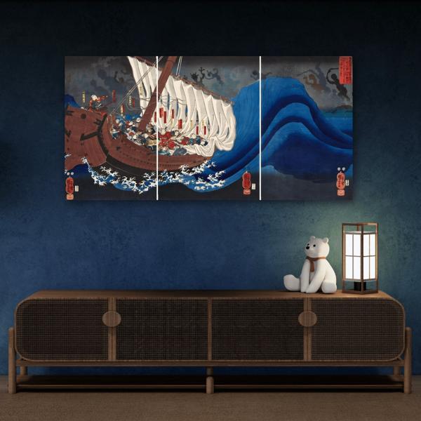 Utagawa Kuniyoshi Taira Ghosts Canvas Prints - Traditional Japanese Wall Art - YesArtYes