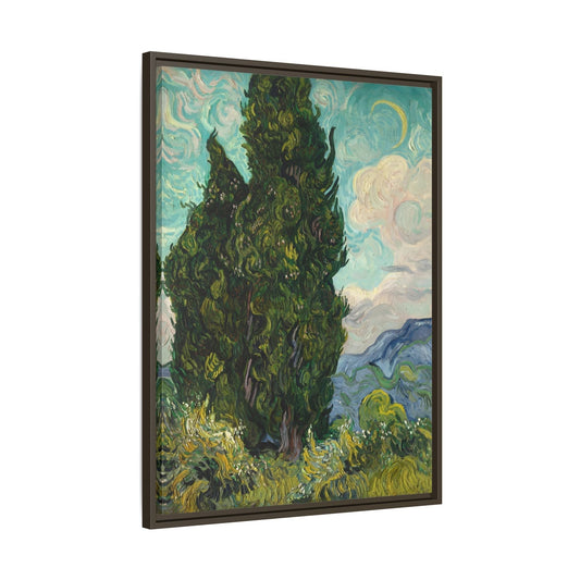 Van Gogh Cypresses Canvas Print - Framed Wall Art Prints