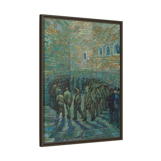 Van Gogh Prison Courtyard Canvas Print - Famous Wall Art Prints