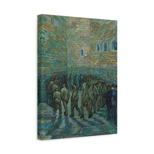 Van Gogh Prison Courtyard - Famous Canvas Wall Art Print