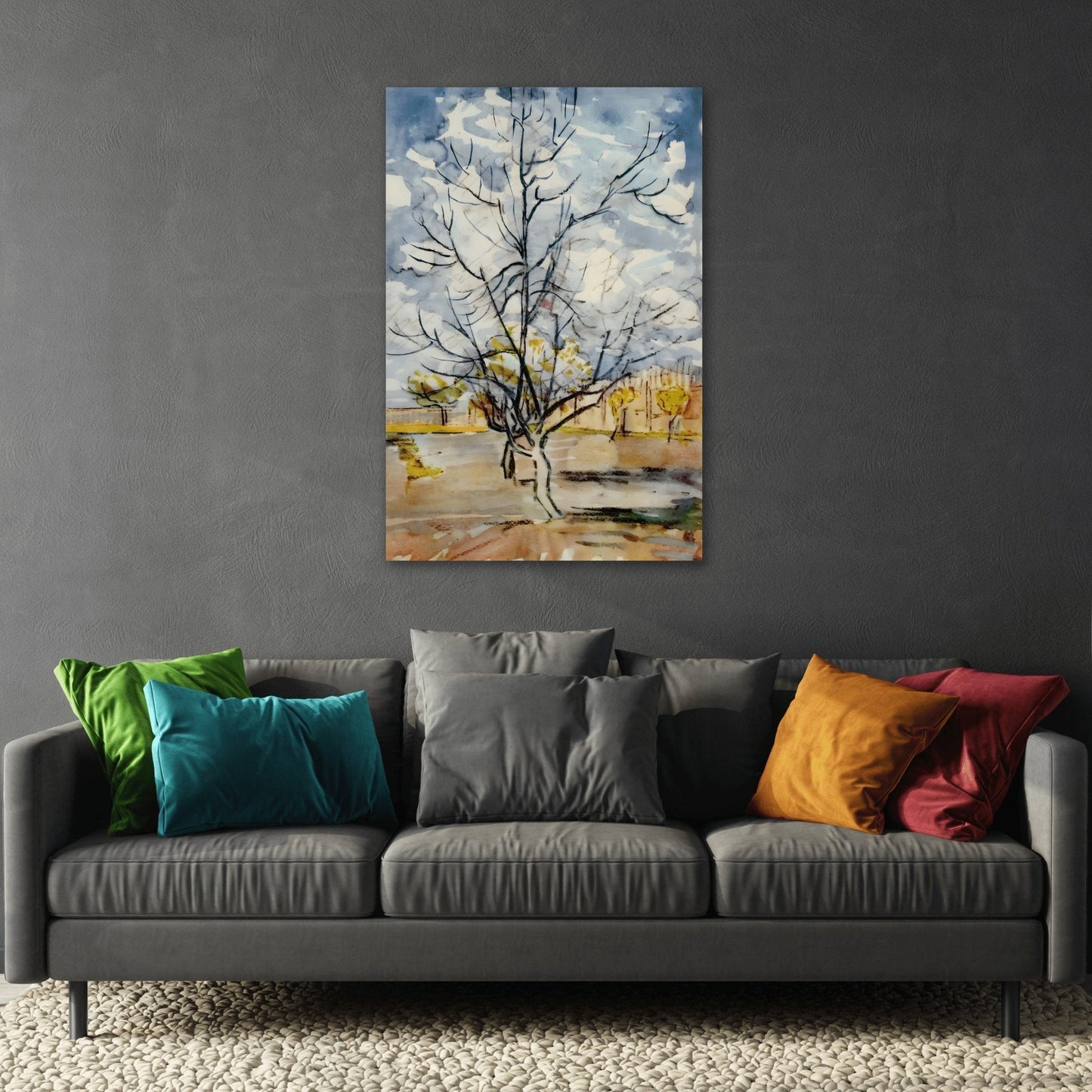 Vincent van Gogh Pink Peach Tree - Boho Canvas Wall Art Print