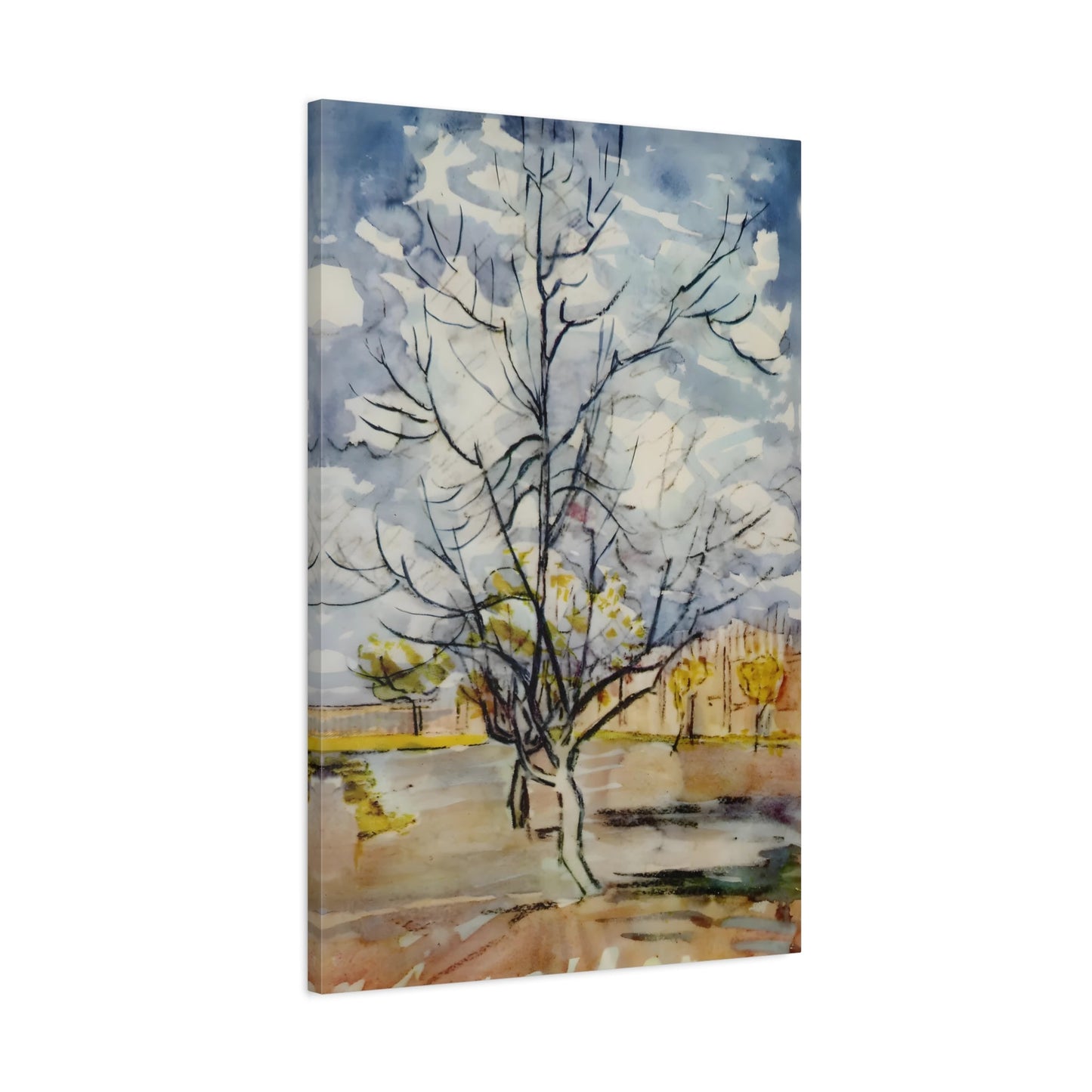 Vincent van Gogh Pink Peach Tree - Boho Canvas Wall Art Print