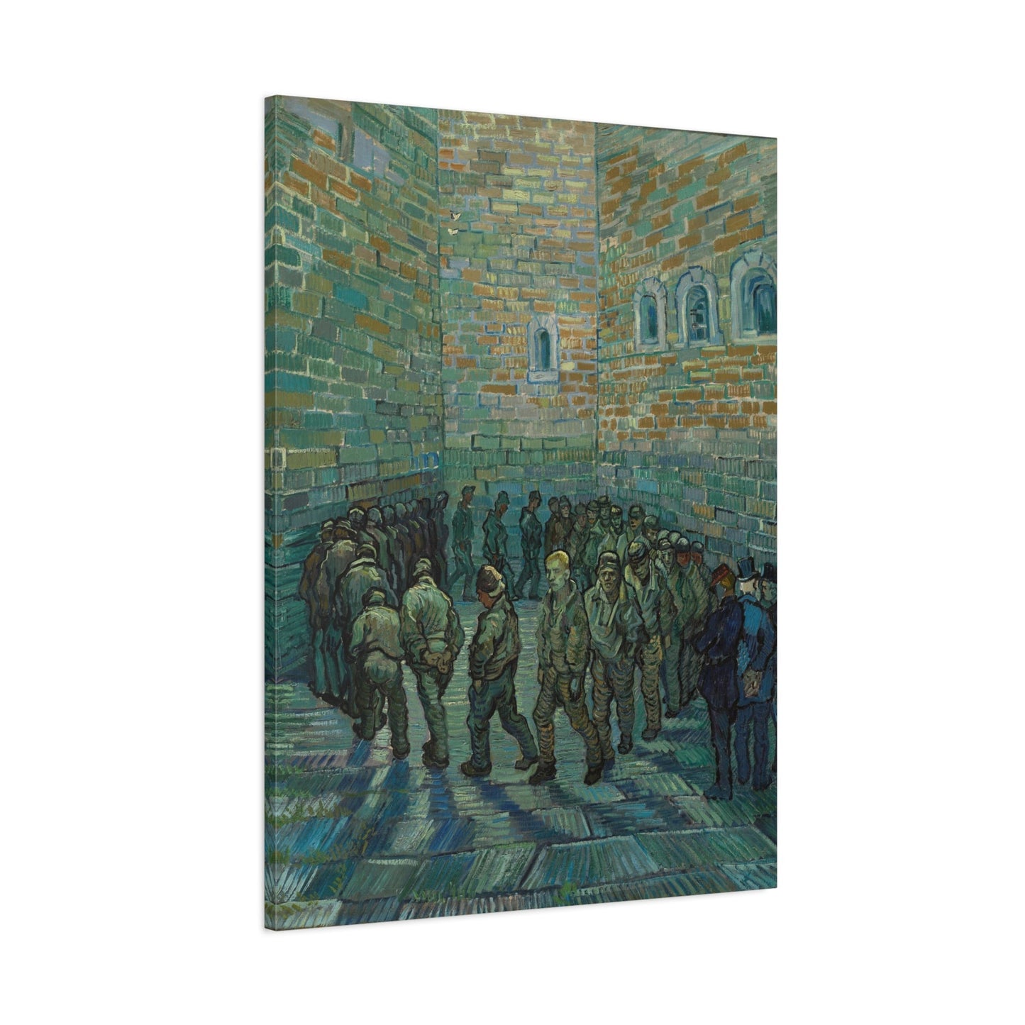 Vincent van Gogh Prison Courtyard - Famous Canvas Wall Art Print