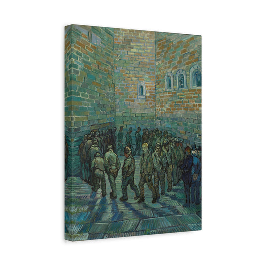 Vincent van Gogh Prison Courtyard - Famous Canvas Wall Art Print