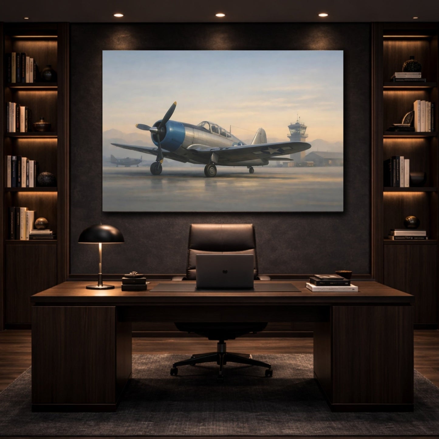 Vintage Airplane Aircraft - Canvas Wall Art Print - YesArtYes