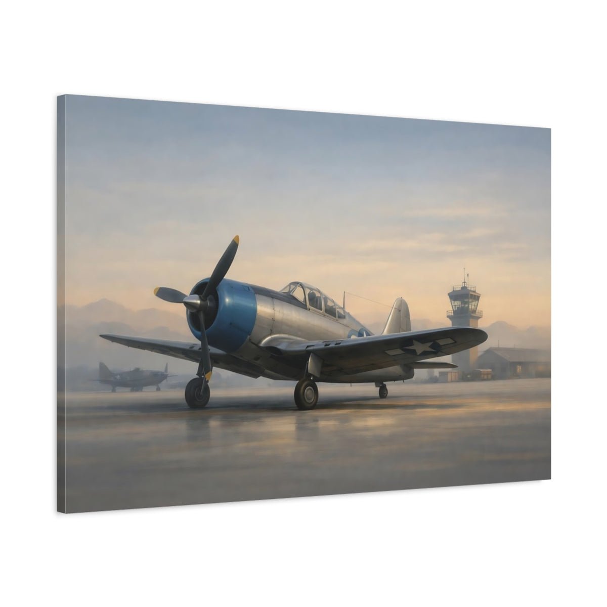 Vintage Airplane Aircraft - Canvas Wall Art Print - YesArtYes