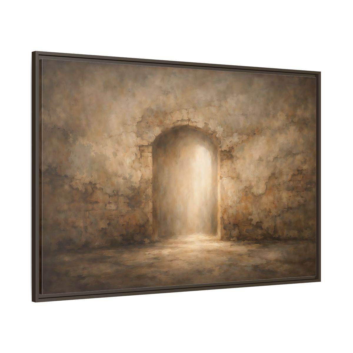 Main Mockup. Vintage Archway Rustic Archway shown as stretched canvas wall art