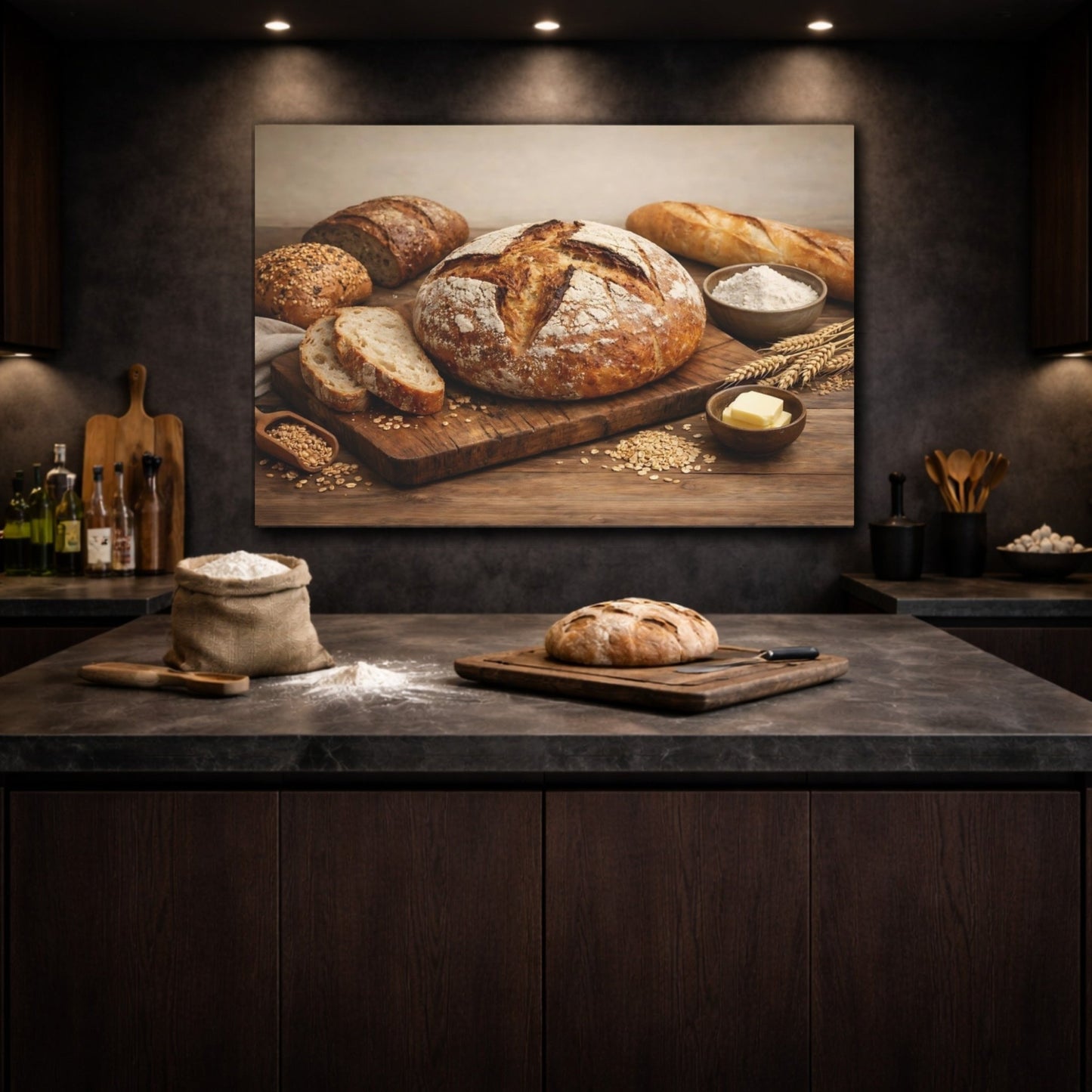 Vintage Bread Artisan - Canvas Wall Art Print - YesArtYes
