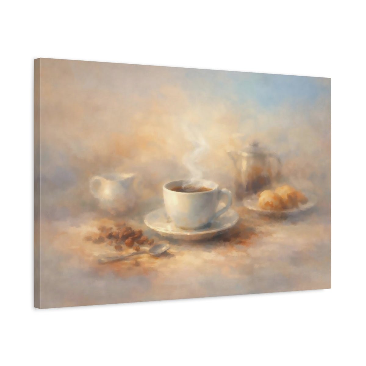 Vintage Coffee Cup Still Life - Canvas Wall Art Print - YesArtYes