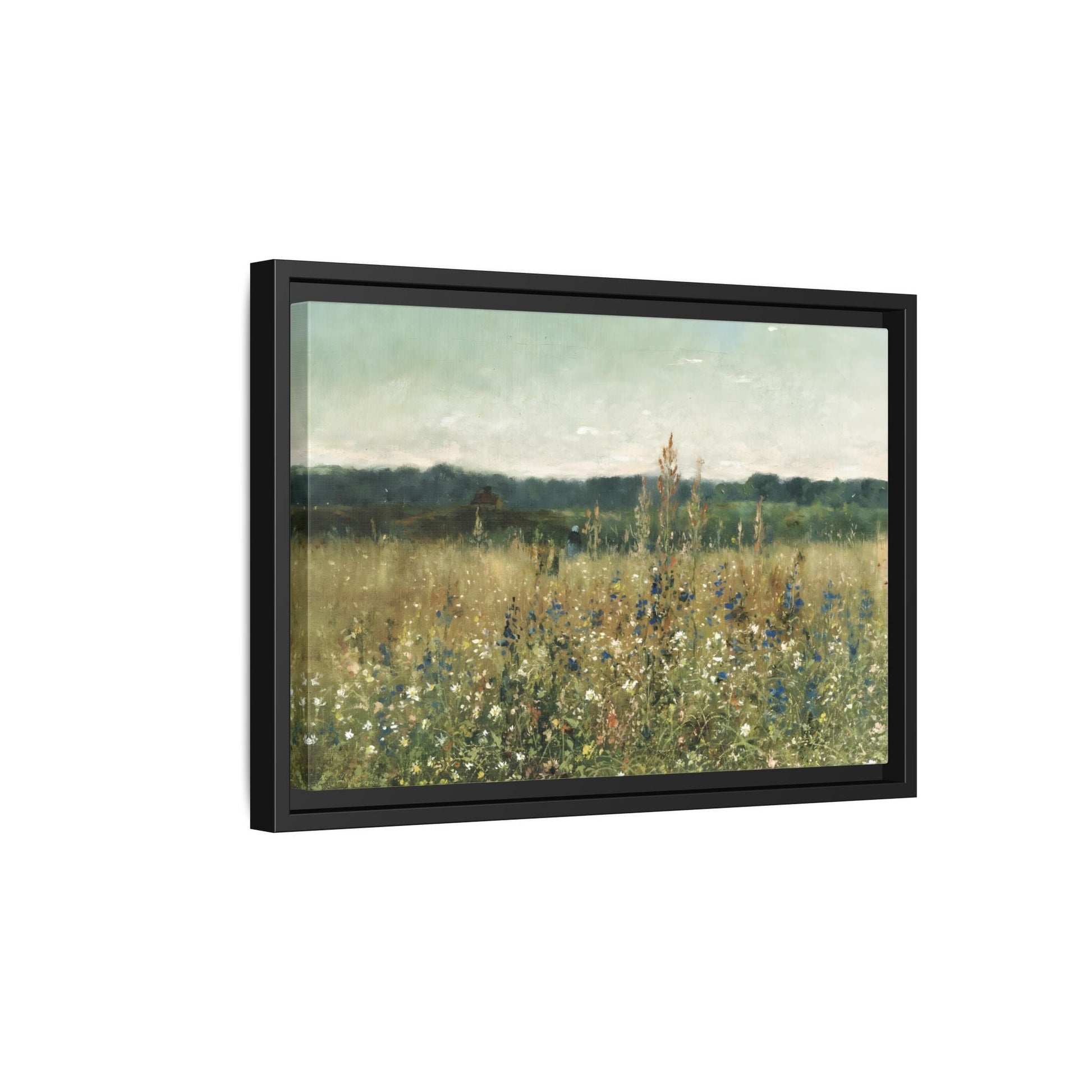 Vintage Flowers Canvas Wall Art Print - Large Wild Field Flowers - YesArtYes