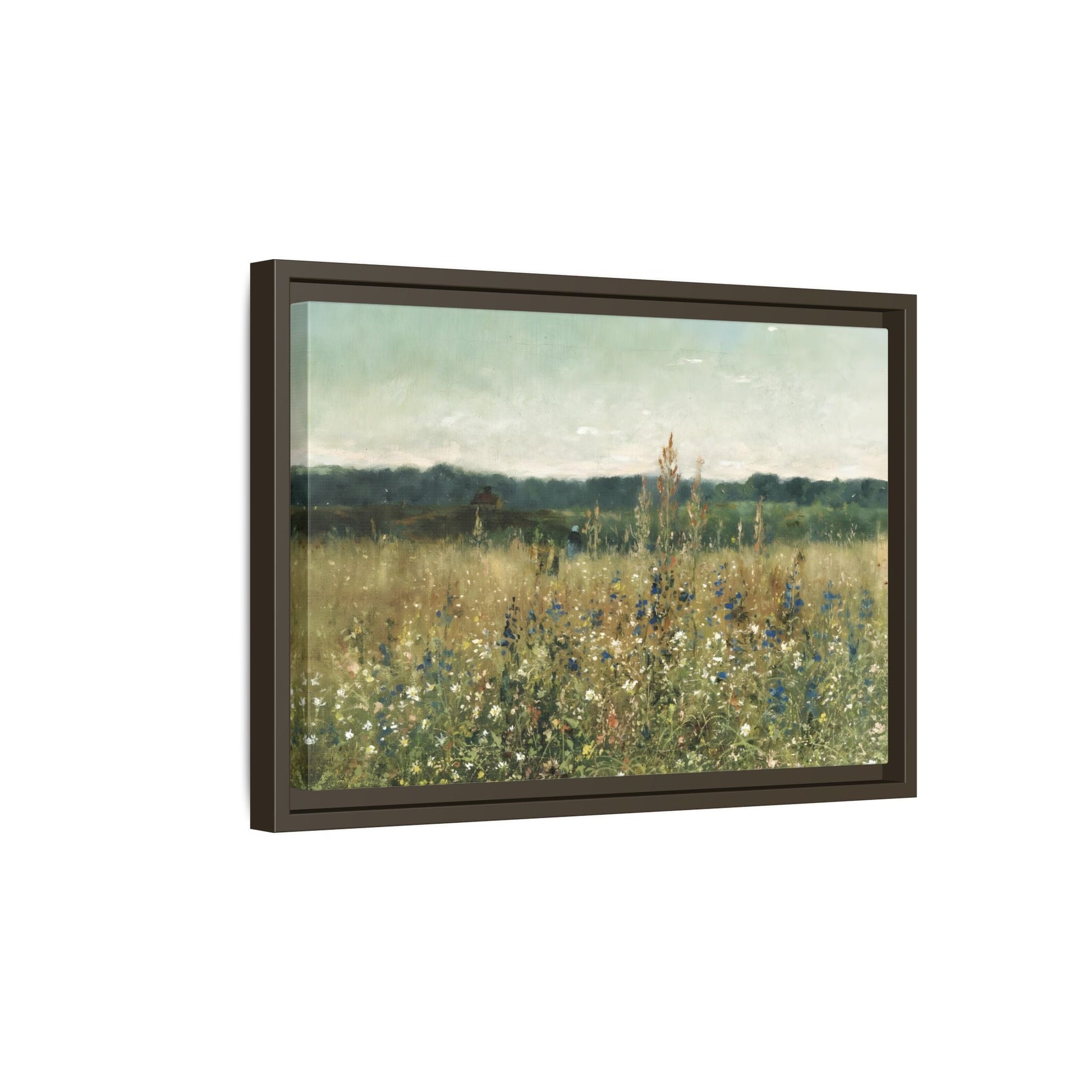 Vintage Flowers Canvas Wall Art Print - Large Wild Field Flowers - YesArtYes