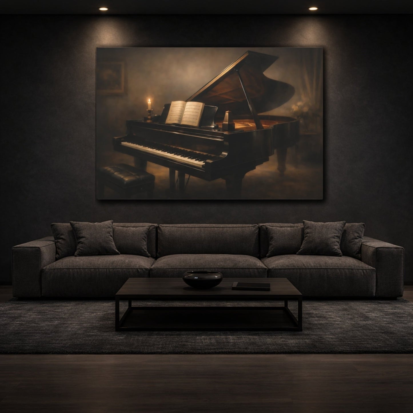 Vintage Grand Piano - Canvas Wall Art Print - YesArtYes