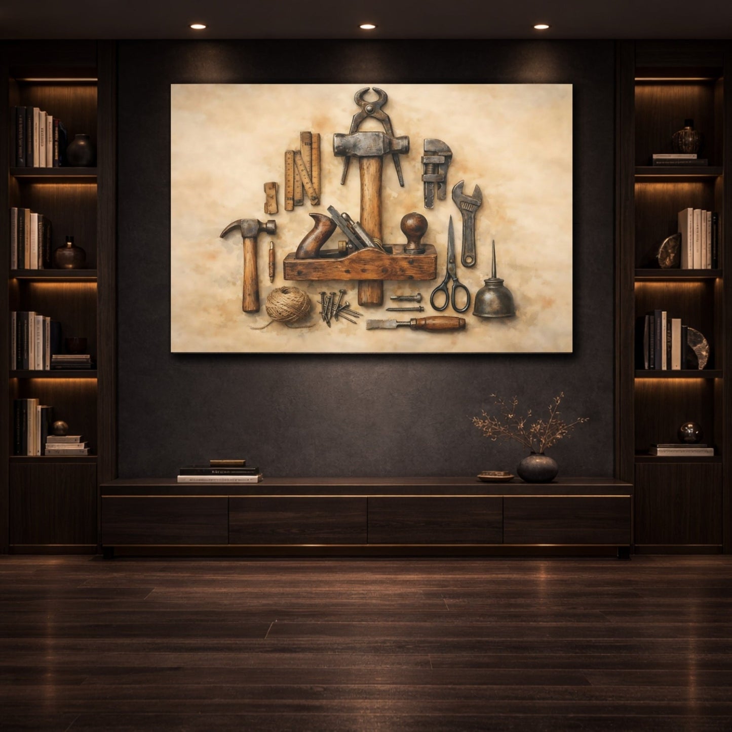 Vintage Hand Tools - Canvas Wall Art Print - YesArtYes