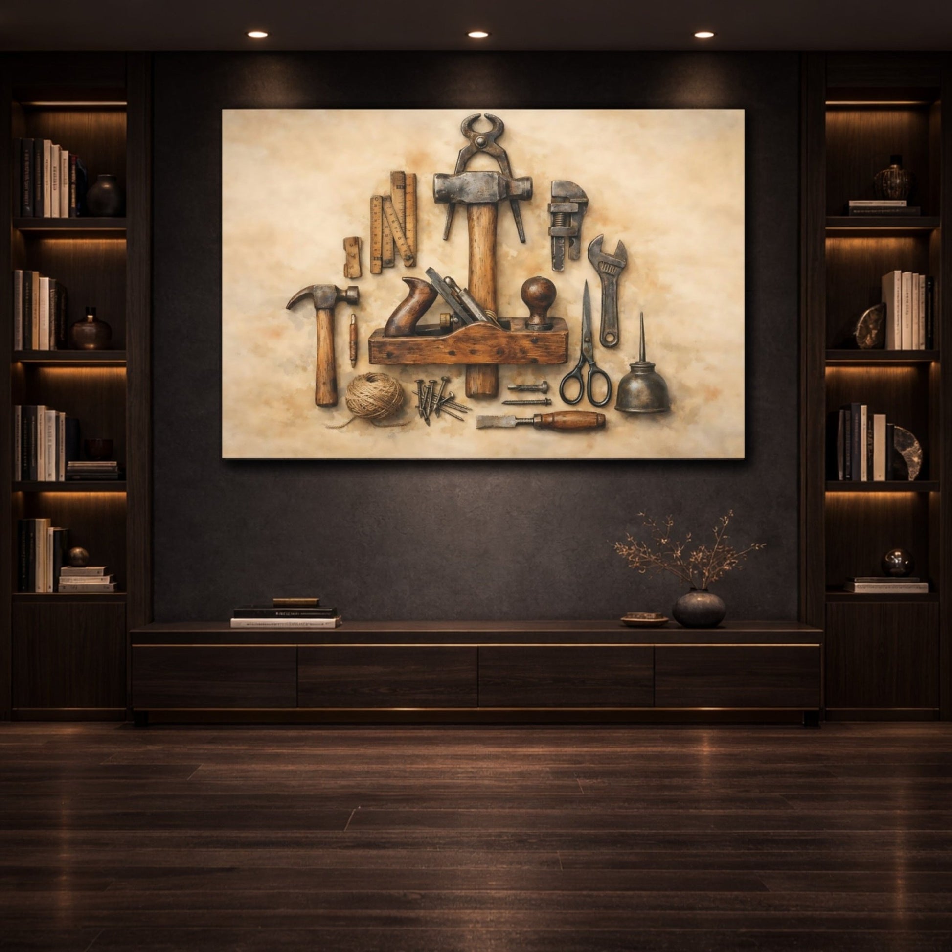 Vintage Hand Tools - Canvas Wall Art Print - YesArtYes