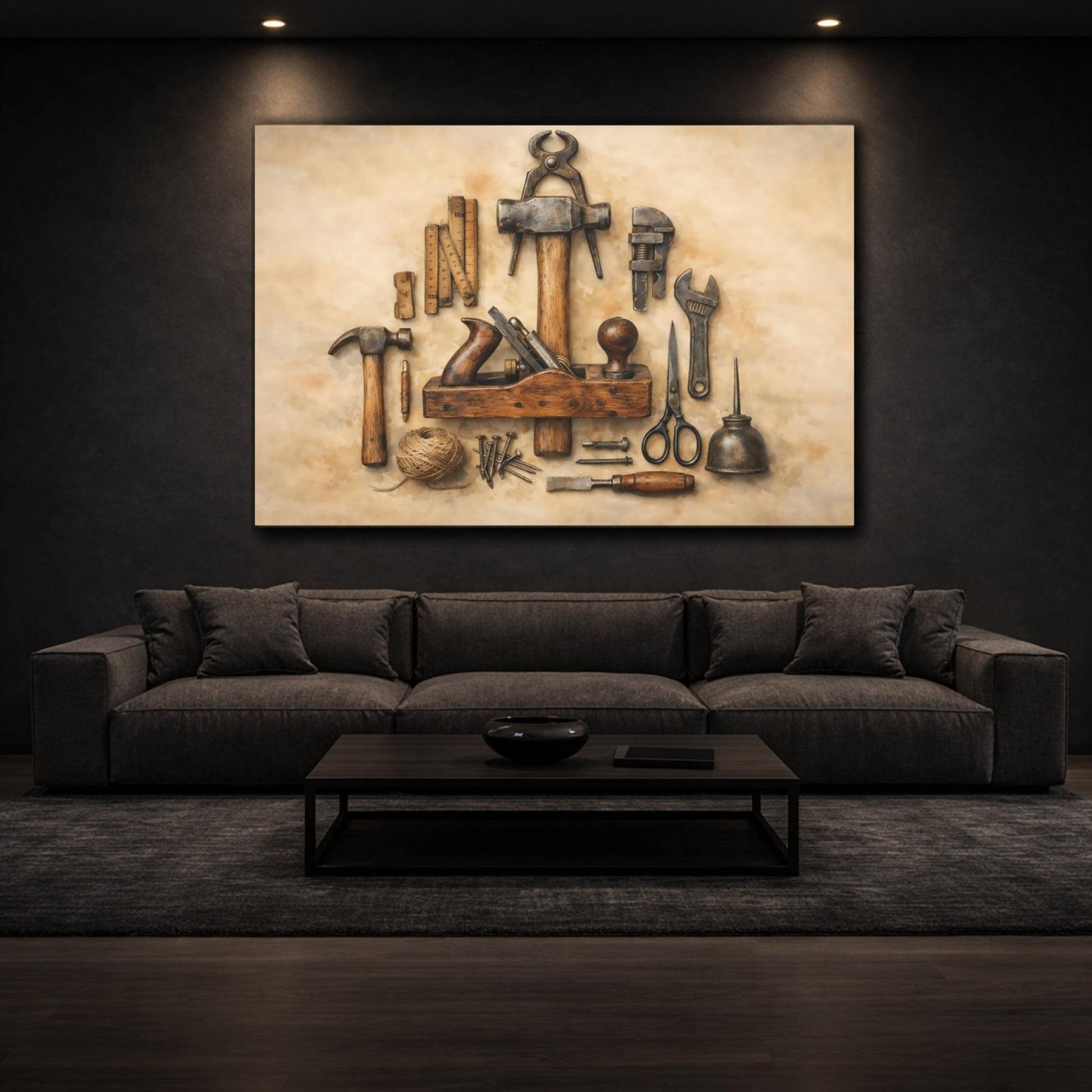Vintage Hand Tools - Canvas Wall Art Print - YesArtYes
