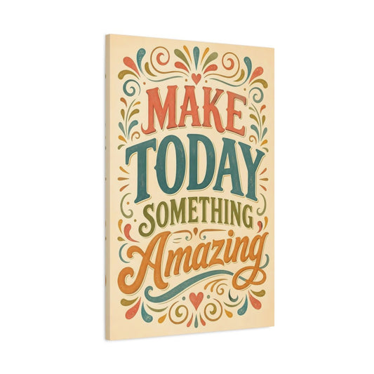 Vintage Inspirational Quote Canvas Wall Art Print – typography Living Room, Above Couch - YesArtYes